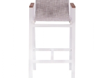 ΣΚΑΜΠΟ ΜΠΑΡ ΑΛΟΥΜΙΝΙΟΥ ΛΕΥΚΟ ΜΕ POLYWOOD 52 x 58 x 108 εκ. HM5790.01