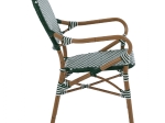 ΠΟΛΥΘΡΟΝΑ ΑΛΟΥΜΙΝΙΟΥ BAMBOO LOOK ΜΕ WICKER ΛΕΥΚΟ ΠΡΑΣΙΝΟ HM5793.01 56x59x98 εκ.