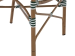 ΠΟΛΥΘΡΟΝΑ ΑΛΟΥΜΙΝΙΟΥ BAMBOO LOOK ΜΕ WICKER ΛΕΥΚΟ ΠΡΑΣΙΝΟ HM5793.01 56x59x98 εκ.