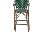 ΣΚΑΜΠΟ ΑΛΟΥΜΙΝΙΟΥ BAMBOO LOOK ΜΕ WICKER ΠΡΑΣΙΝΟ ΛΕΥΚΟ HM5794.01 56x60x126 εκ.