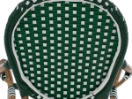 ΣΚΑΜΠΟ ΑΛΟΥΜΙΝΙΟΥ BAMBOO LOOK ΜΕ WICKER ΠΡΑΣΙΝΟ ΛΕΥΚΟ HM5794.01 56x60x126 εκ.