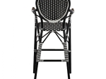 ΣΚΑΜΠΟ ΑΛΟΥΜΙΝΙΟΥ BAMBOO LOOK ΜΕ WICKER ΜΑΥΡΟ ΛΕΥΚΟ HM5794.02 56x60x126 εκ.