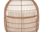 ΠΟΛΥΘΡΟΝΑ ΦΩΛΙΑ ALLEGRA HM5764 ΜΕ WICKER ΣΕ ΜΠΕΖ ΑΠΟΧΡΩΣΗ 110x85x148 εκ.