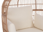 ΠΟΛΥΘΡΟΝΑ ΦΩΛΙΑ ALLEGRA HM5764 ΜΕ WICKER ΣΕ ΜΠΕΖ ΑΠΟΧΡΩΣΗ 110x85x148 εκ.