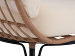 ΠΟΛΥΘΡΟΝΑ ΦΩΛΙΑ ALLEGRA HM5764 ΜΕ WICKER ΣΕ ΜΠΕΖ ΑΠΟΧΡΩΣΗ 110x85x148 εκ.