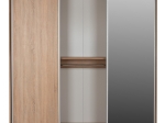 ΝΤΟΥΛΑΠΑ 3ΦΥΛΛΗ ΣΥΡΟΜΕΝΗ ΜΕ ΚΑΘΡΕΠΤΗ SONAMA OAK HM2435  200X60X210Υεκ