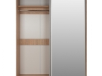ΝΤΟΥΛΑΠΑ 2ΦΥΛΛΗ 180X60X210Υεκ. ΣΥΡΟΜΕΝΗ ΜΕ ΚΑΘΡΕΠΤΗ SONAMA OAK HM2437