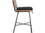 ΣΚΑΜΠΟ ΜΕΤΑΛΛΙΚΟ EDDIE ΜΕ ΜΑΞΙΛΑΡΙ HM5708 ΜΕ WICKER ΜΠΕΖ 45Χ46.5Χ115Υ εκ.