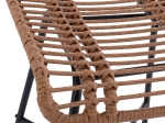 ΣΚΑΜΠΟ ΜΕΤΑΛΛΙΚΟ EDDIE ΜΕ ΜΑΞΙΛΑΡΙ HM5708 ΜΕ WICKER ΜΠΕΖ 45Χ46.5Χ115Υ εκ.