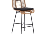 ΣΚΑΜΠΟ ΜΕΤΑΛΛΙΚΟ EDDIE ΜΕ ΜΑΞΙΛΑΡΙ HM5708 ΜΕ WICKER ΜΠΕΖ 45Χ46.5Χ115Υ εκ.