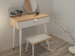 ΣΚΑΜΠΟ ΤΟΥΑΛΕΤΑΣ DAYANITA ΜΕ ΜΑΞΙΛΑΡΙ HM9209 SONAMA ΛΕΥΚΟ 40x30x40Y εκ.