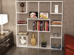 ΒΙΒΛΙΟΘΗΚΗ YOLANTHE ΜΕΛΑΜΙΝΗΣ HM9029.01 ΛΕΥΚΗ 120x22x123,6Υ εκ.