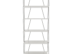 ΒΙΒΛΙΟΘΗΚΗ ΡΑΦΙΕΡΑ HM9027.03 ΛΕΥΚΟ- ΜΑΥΡΟ 48x31x165Y εκ.
