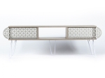 ΕΠΙΠΛΟ ΤΗΛΕΟΡΑΣΗΣ DIANE HM9211.01 SONAMA ΛΕΥΚΟ ΕΚΡΟΥ 151x30x48Y εκ.