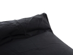 ΠΟΥΦ ZAFER HM5772.02 ΜΕ TEXTILINE ΜΑΥΡΟ ΚΑΙ ΛΕΥΚΟ ΡΕΛΙ 88x128x40-60Υ εκ.
