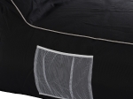 ΠΟΥΦ ZAFER HM5772.02 ΜΕ TEXTILINE ΜΑΥΡΟ ΚΑΙ ΛΕΥΚΟ ΡΕΛΙ 88x128x40-60Υ εκ.