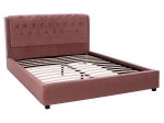 ΚΡΕΒΑΤΙ ODALYS 150X200 ΒΕΛΟΥΔΟ ΥΦΑΣΜΑ ΣΑΠΙΟ ΜΗΛΟ HM549.12 164x223x100 εκ.