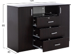 ΜΠΟΥΦΕΣ ΜΕ 2 ΝΤΟΥΛΑΠΙΑ Κ 3 ΣΥΡΤΑΡΙΑ ADLER WENGE HM2430.02 120X45X85Y εκ.