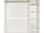 ΝΤΟΥΛΑΠΑ ΣΥΡΟΜΕΝΗ ADLER ΜΕΛΑΜΙΝΗΣ 120x60x220Yεκ. ΔΙΦΥΛΛΗ ΛΕΥΚΗ ΜΕ ΚΑΘΡΕΠΤΗ HM2460.03