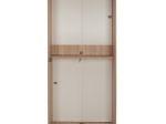 ΝΤΟΥΛΑΠΑ ΣΥΡΟΜΕΝΗ ADLER ΜΕΛΑΜΙΝΗΣ 90x45x210Yεκ. SONAMA OAK 2ΦΥΛΛΗ HM2436.01