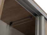 ΝΤΟΥΛΑΠΑ ΣΥΡΟΜΕΝΗ ADLER ΜΕΛΑΜΙΝΗΣ 90x45x210Yεκ. SONAMA OAK 2ΦΥΛΛΗ HM2436.01