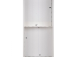 ΝΤΟΥΛΑΠΑ ΣΥΡΟΜΕΝΗ ADLER ΜΕΛΑΜΙΝΗΣ 90x45x210Yεκ. ΛΕΥΚΗ 2ΦΥΛΛΗ HM2436.03