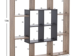 ΒΙΒΛΙΟΘΗΚΗ BRODY HM8771.02 136X22X136 ΓΚΡΙ