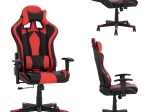 ΚΑΡΕΚΛΑ ΓΡΑΦΕΙΟΥ GAMING DOCKS HM1162.01 ΜΑΥΡΟ ΚΟΚΚΙΝΟ PU 67x70x130 εκ.