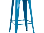 ΣΚΑΜΠΟ BAR ΜΕΤΑΛΛΙΚΟ MELITA ΣΕ ΜΠΛΕ HM8642.08 43x43x78 εκ.