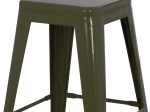 ΣΚΑΜΠΟ ΜΕΣΑΙΟΥ ΥΨΟΥΣ ΜΕΤΑΛΛΙΚΟ HM8573.03 MELITA ΣΕ DARK OLIVE GREEN 43x43x67Yεκ.