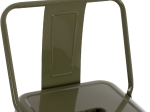 ΣΚΑΜΠΟ BAR ΜΕΤΑΛΛΙΚΟ MELITA ME ΠΛΑΤΗ ΣΕ DARK OLIVE GREEN HM8643.03 43Χ43Χ100εκ.