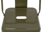 ΣΚΑΜΠΟ BAR ΜΕΤΑΛΛΙΚΟ MELITA ME ΠΛΑΤΗ ΣΕ DARK OLIVE GREEN HM8643.03 43Χ43Χ100εκ.