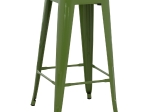 ΣΚΑΜΠΟ BAR ΜΕΤΑΛΛΙΚΟ MELITA ΣΕ LIGHT OLIVE GREEN HM8642.13 43x43x78 εκ.