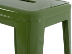 ΣΚΑΜΠΟ BAR ΜΕΤΑΛΛΙΚΟ MELITA ΣΕ LIGHT OLIVE GREEN HM8642.13 43x43x78 εκ.