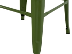 ΣΚΑΜΠΟ BAR ΜΕΤΑΛΛΙΚΟ MELITA ΣΕ LIGHT OLIVE GREEN HM8642.13 43x43x78 εκ.