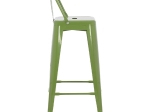 ΣΚΑΜΠΟ BAR ΜΕΤΑΛΛΙΚΟ MELITA ME ΠΛΑΤΗ ΣΕ LIGHT OLIVE GREEN HM8643.13 43Χ43Χ100εκ.