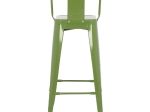 ΣΚΑΜΠΟ BAR ΜΕΤΑΛΛΙΚΟ MELITA ME ΠΛΑΤΗ ΣΕ LIGHT OLIVE GREEN HM8643.13 43Χ43Χ100εκ.