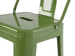 ΣΚΑΜΠΟ BAR ΜΕΤΑΛΛΙΚΟ MELITA ME ΠΛΑΤΗ ΣΕ LIGHT OLIVE GREEN HM8643.13 43Χ43Χ100εκ.