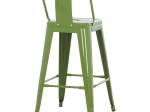 ΣΚΑΜΠΟ ΜΕΣΑΙΟΥ ΥΨΟΥΣ ΜΕΤΑΛΛΙΚΟ MELITA ΣΕ LIGHT OLIVE GREEN HM8574.13 42x42x98 εκ.