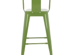 ΣΚΑΜΠΟ ΜΕΣΑΙΟΥ ΥΨΟΥΣ ΜΕΤΑΛΛΙΚΟ MELITA ΣΕ LIGHT OLIVE GREEN HM8574.13 42x42x98 εκ.