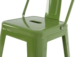 ΣΚΑΜΠΟ ΜΕΣΑΙΟΥ ΥΨΟΥΣ ΜΕΤΑΛΛΙΚΟ MELITA ΣΕ LIGHT OLIVE GREEN HM8574.13 42x42x98 εκ.