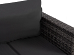 ΣΑΛΟΝΙ WICKER ΧΡΩΜΑ ΓΚΡΙ ΜΕ ΜΑΞΙΛΑΡΙΑ HM5816.01