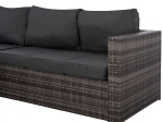 ΣΑΛΟΝΙ WICKER ΧΡΩΜΑ ΓΚΡΙ ΜΕ ΜΑΞΙΛΑΡΙΑ HM5816.01