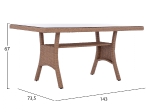 ΣΕΤ ΣΑΛΟΝΙ ΔΕΞΙΑ ΓΩΝΙΑ ΜΕ ΚΑΦΕ WICKER HM5756.02