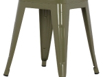ΣΚΑΜΠΩ ΜΕΤΑΛΛΙΚΟ HM0096.13 MELITA ΣΕ DARK OLIVE GREEN 39x39x46 εκ.