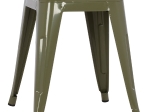 ΣΚΑΜΠΩ ΜΕΤΑΛΛΙΚΟ HM0096.13 MELITA ΣΕ DARK OLIVE GREEN 39x39x46 εκ.