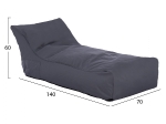 ΠΟΥΦ ALOK HM5806.02 ΓΚΡΙ ΜΕ UV PROTECTION  140x70x60Υ εκ.