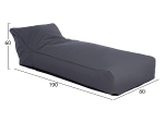 ΠΟΥΦ TANEA HM5807.02 ΓΚΡΙ ΜΕ UV PROTECTION 190x80x60Υ εκ.