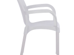 ΠΟΛΥΘΡΟΝΑ ΠΟΛΥΠΡΟΠΥΛΕΝΙΟΥ RATTAN ΠΟΔΙ ALU HM5591.01 ΧΡΩΜΑ ΛΕΥΚΟ 60x60x82 cm