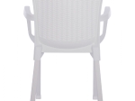 ΠΟΛΥΘΡΟΝΑ ΠΟΛΥΠΡΟΠΥΛΕΝΙΟΥ RATTAN ΠΟΔΙ ALU HM5591.01 ΧΡΩΜΑ ΛΕΥΚΟ 60x60x82 cm